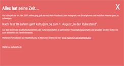 Desktop Screenshot of kulturjahr.de