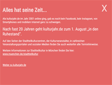 Tablet Screenshot of kulturjahr.de